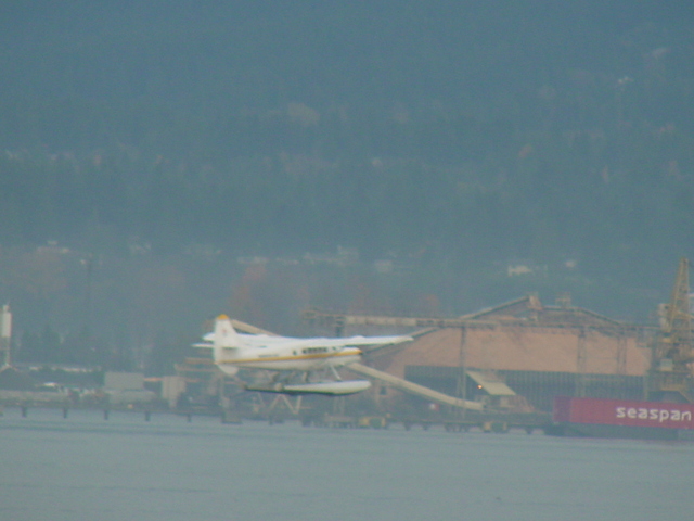 Landscape(An airplane\'s take-off)
 - landscape; Coal Harbour; Vancouver; 