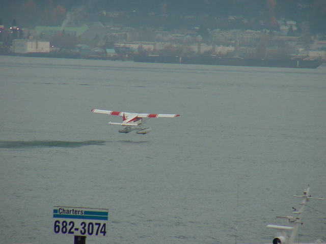 Landscanpe (An airplane\'s flying off)
 - landscape; Coal Harbour; Vancouver; aircraft; 