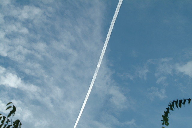 DSCF7004 - 구름; 비행기; 연기; 하늘; 풍경; 