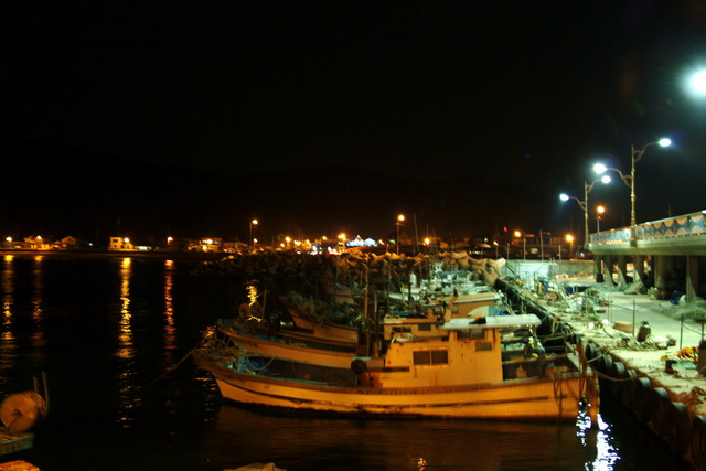 어촌야경(port night view) - 어촌; 야경; night view; 