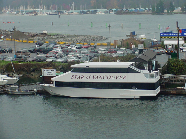 Landscanpe (Boat \'Star of Vancouver\')
 - landscape; Coal Harbour; Vancouver; boat; Star of Vancouver; 
