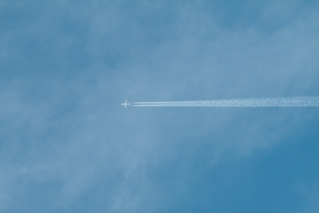 DSCF6989 - 구름; 비행기; 연기; 하늘; 풍경; 