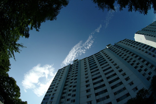 DSCF3937 - 풍경; 한빛아파트; 하늘; 구름; 